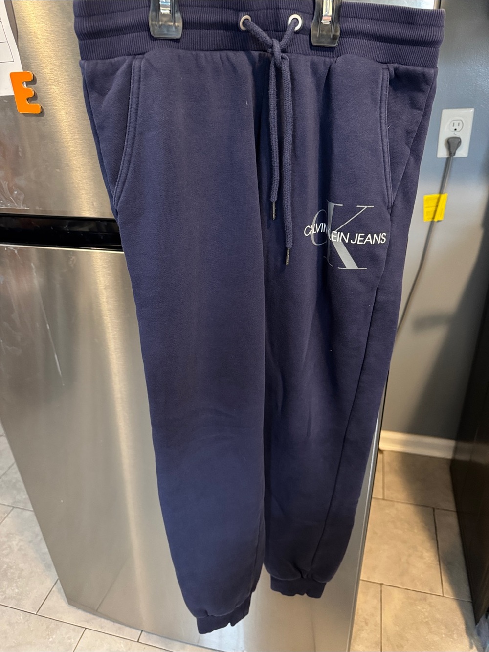 Calvin Klein Jeans Kids Navy Logo Joggers